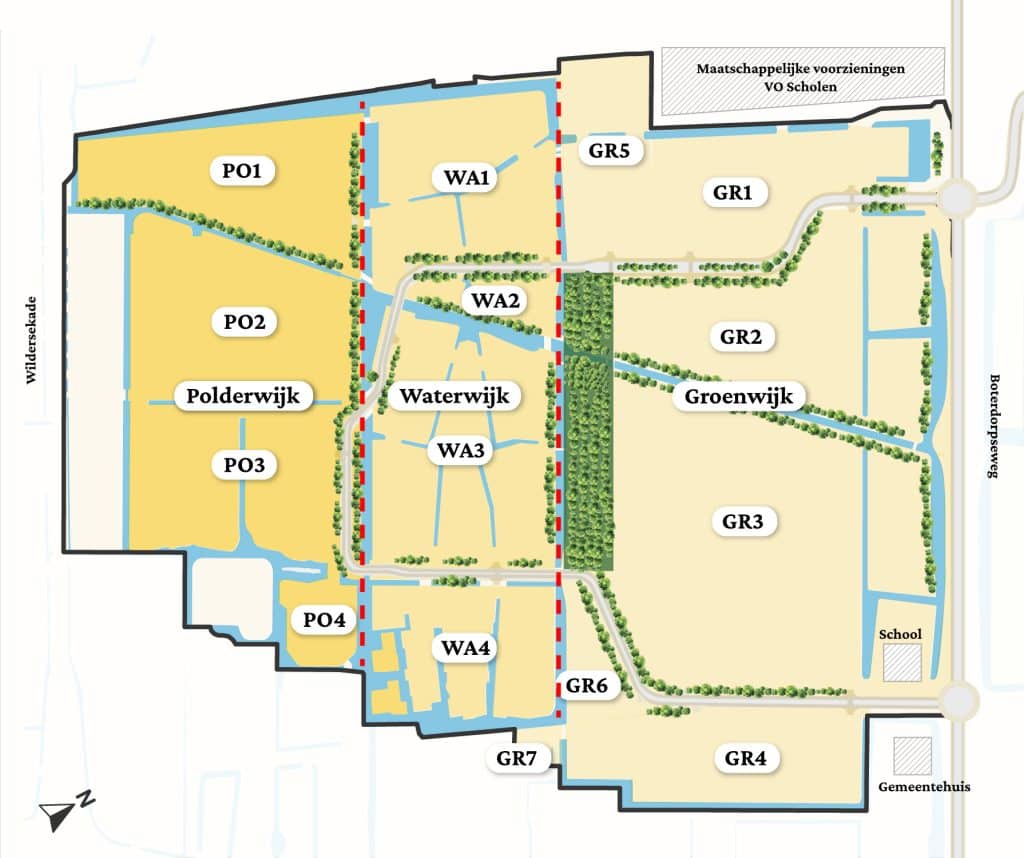 Afbeelding wijken en bouwvelden